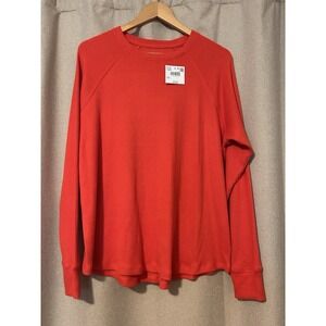 American Eagle Plush Crewneck Sweater Size XL Red